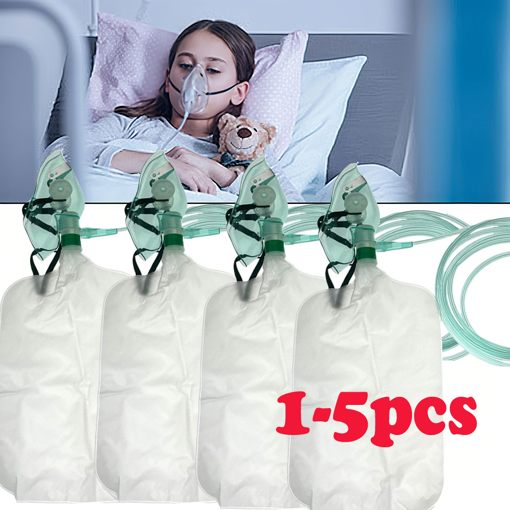 Oxygen Mask Reservoir Bag Adult - 1-5 قطعة قناع الأكسجين غير الممر