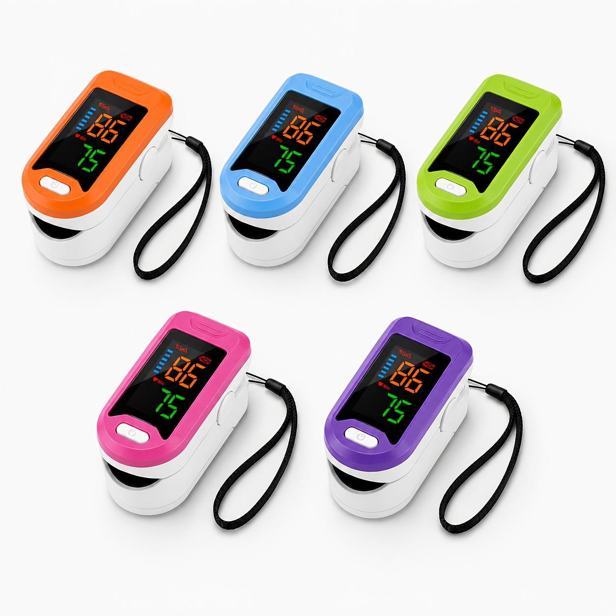 Oxygen Saturation Monitor Fingertip - جهاز قياس نبض الأصبع مع شاشة