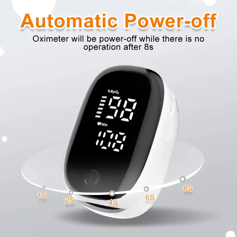 Oxygen Saturation Monitor Fingertip - مقياس التأكسج المحمول ببصمة الإصبع، مقياس