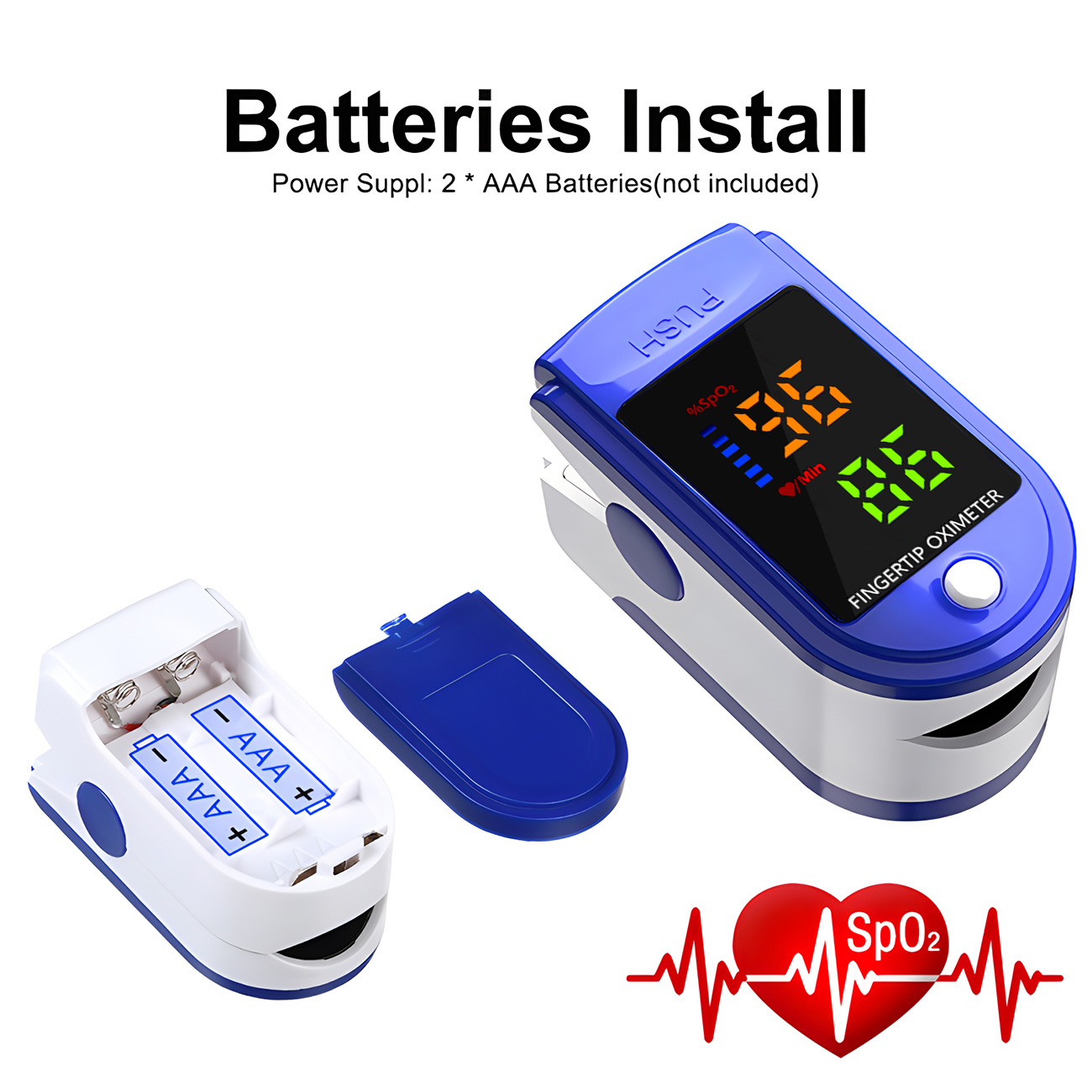 Oxygen Saturation Monitor Fingertip - جهاز قياس النبض المحمول، جهاز مراقبة