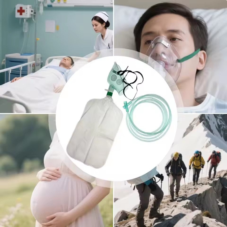 قناع أكسجين للبالغين عالي التر - مراجعة Oxygen Mask Reservoir Bag Adult وسعره