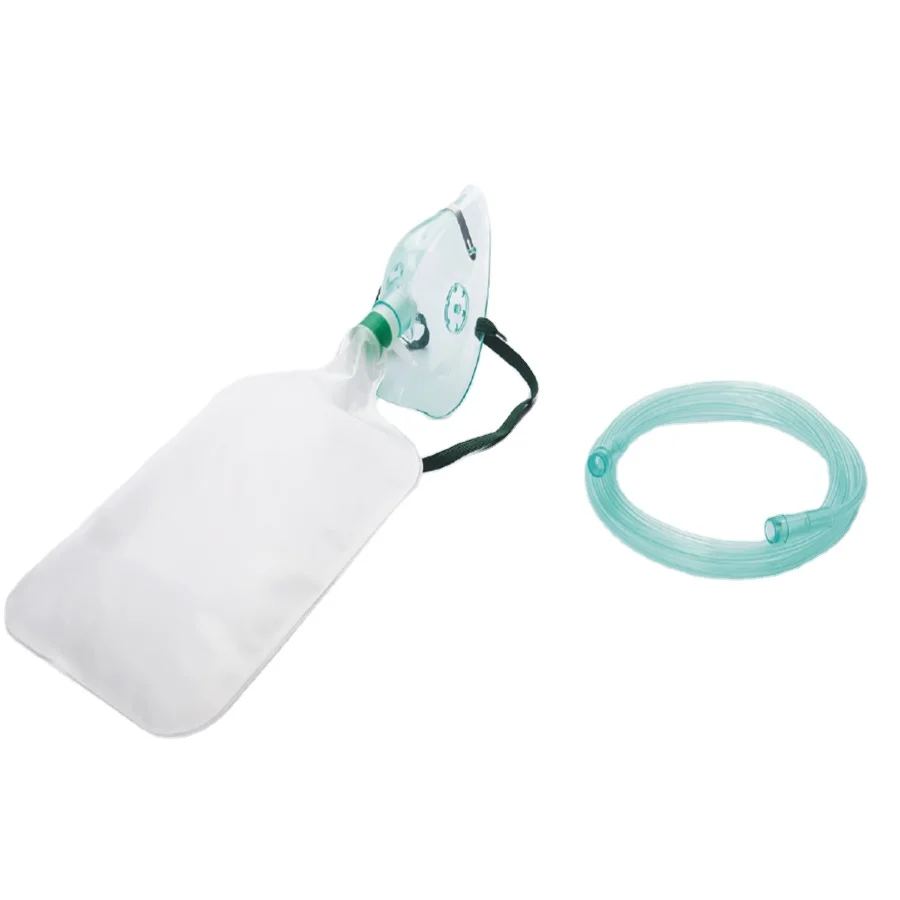 قناع PVC مع حقيبة خزان NRB أقن - مراجعة Oxygen Mask Reservoir Bag Adult وسعره