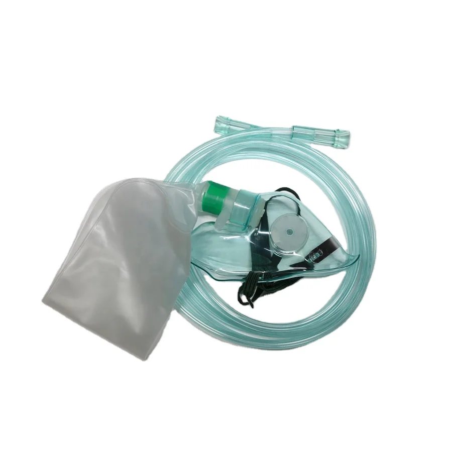 قناع PVC مع حقيبة خزان NRB أقن - مراجعة Oxygen Mask Reservoir Bag Adult وسعره