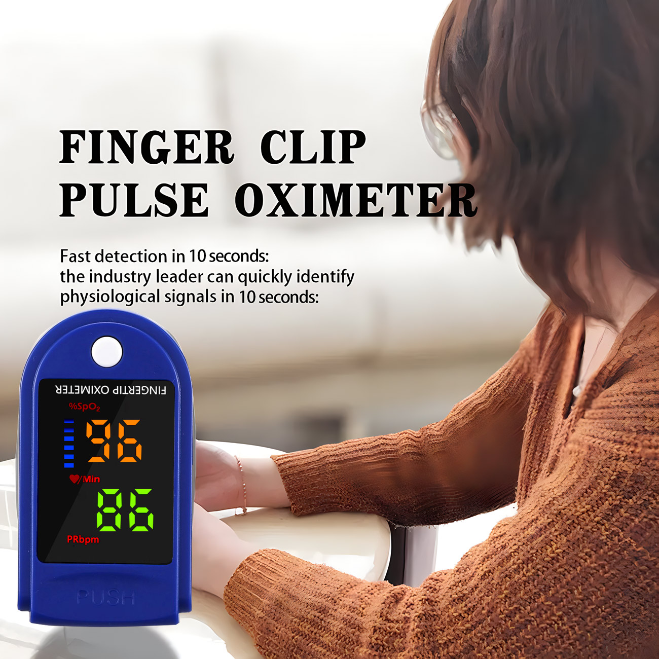 مقياس التأكسج الرقمي لنبض الإص - مراجعة Oxygen Saturation Monitor Fingertip وسعره