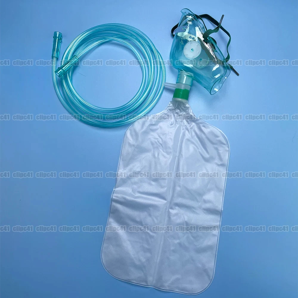 10 قطع، أقنعة أكسجين عالية الت - مراجعة Oxygen Mask Reservoir Bag Adult وسعره