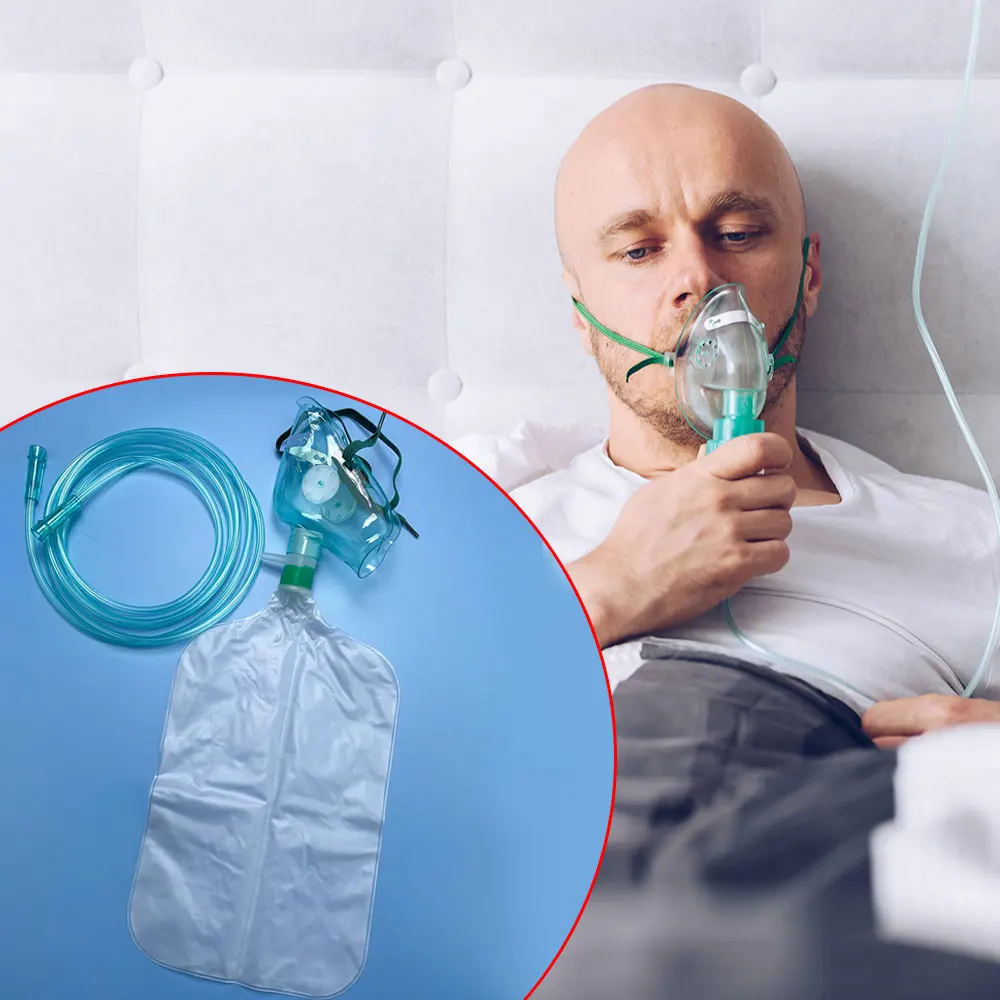 10 قطع، أقنعة أكسجين عالية الت - مراجعة Oxygen Mask Reservoir Bag Adult وسعره