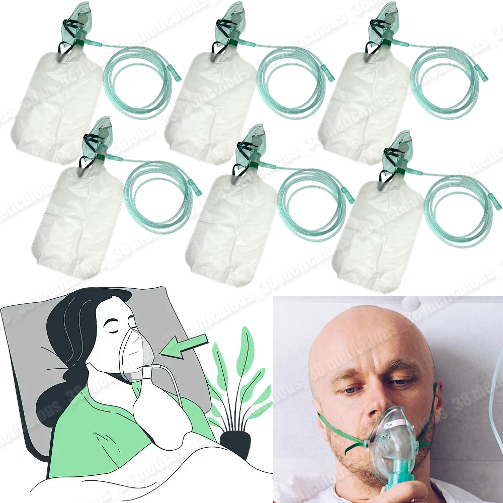 5-20 قطعة من أقنعة الأكسجين لل - مراجعة Oxygen Mask Reservoir Bag Adult وسعره