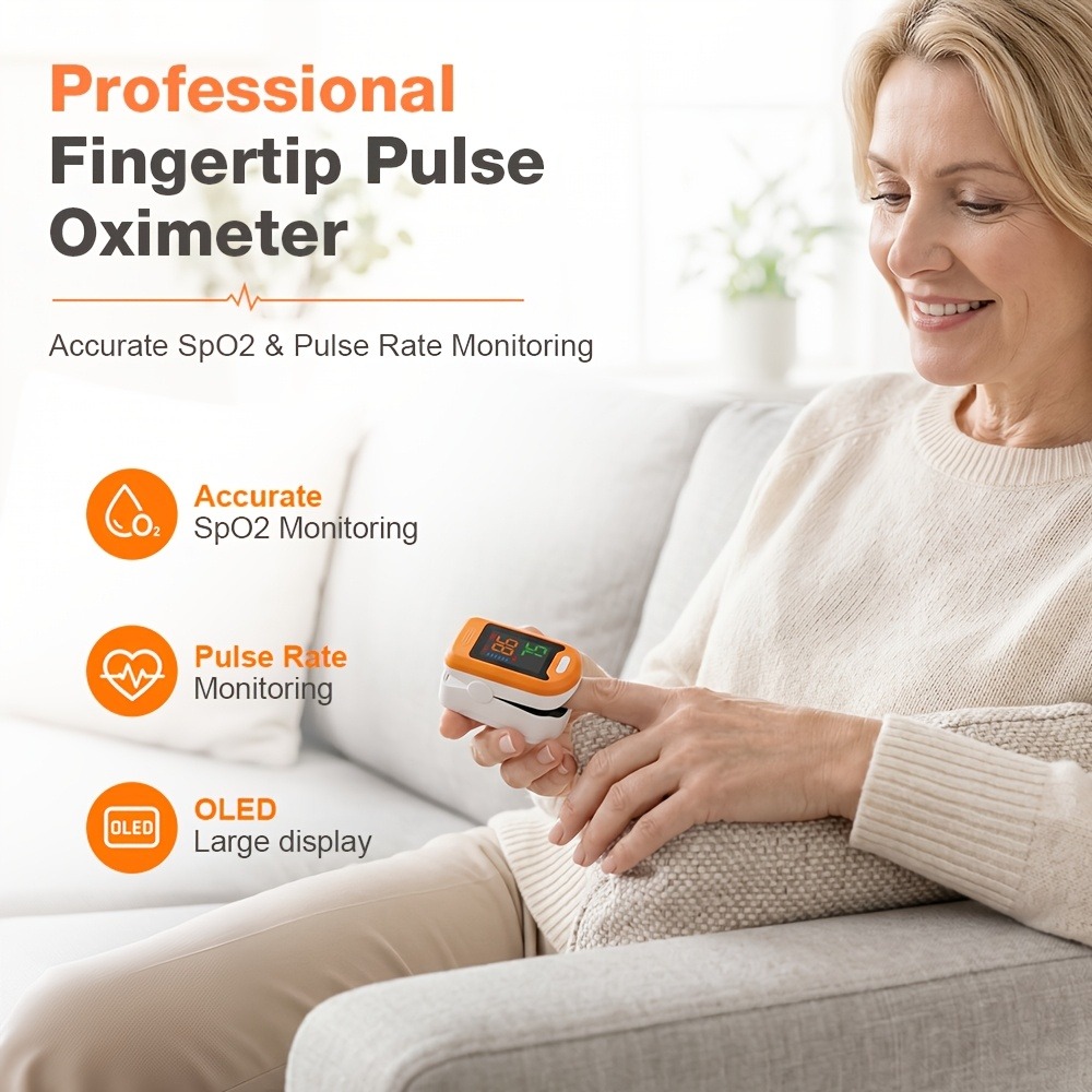 جهاز قياس نبض الأصبع مع شاشة ر - مراجعة Oxygen Saturation Monitor Fingertip وسعره