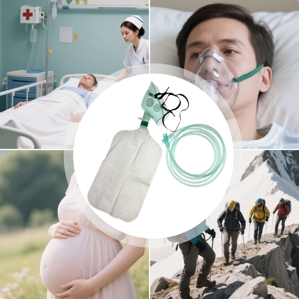 5-10 قطع من أقنعة الأكسجين عال - مراجعة Oxygen Mask Reservoir Bag Adult وسعره