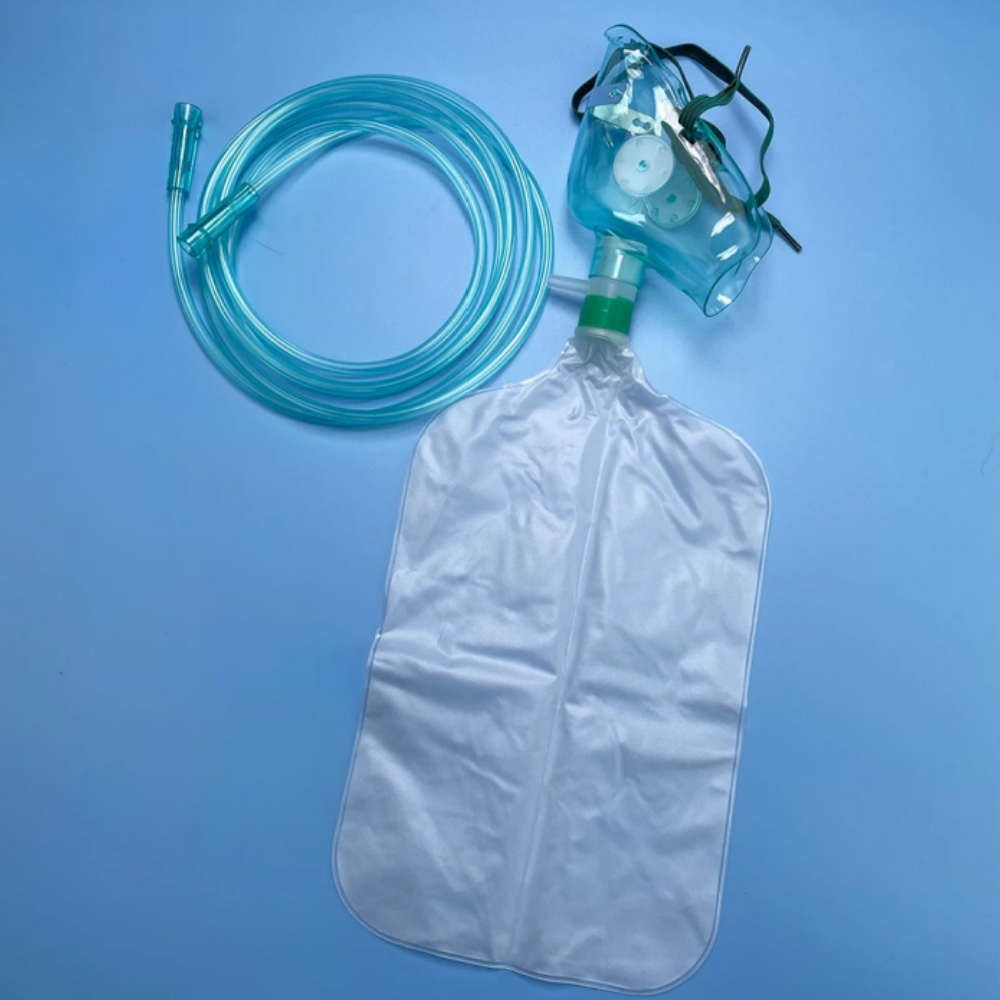 5-10 قطعة قناع الوجه الأكسجين  - مراجعة Oxygen Mask Reservoir Bag Adult وسعره