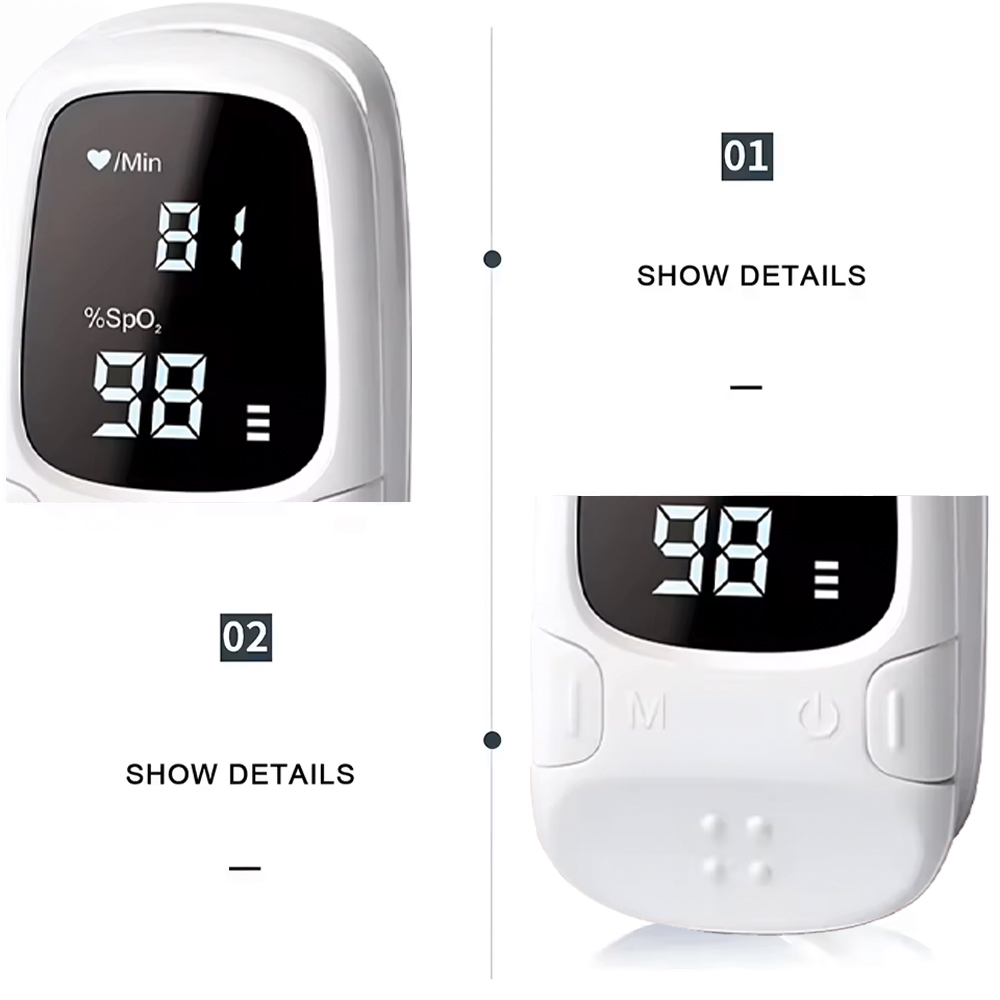 LED عرض مقياس التأكسج إصبع نبض - مراجعة Oxygen Saturation Monitor Fingertip وسعره