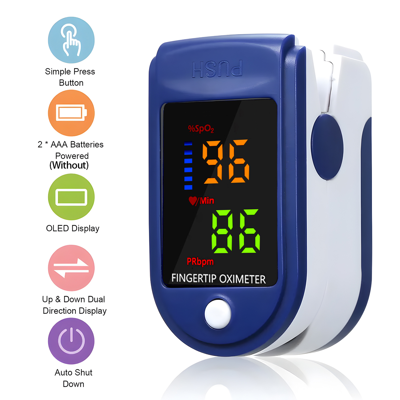مقياس التأكسج النبضي ببصمة الإ - مراجعة Oxygen Saturation Monitor Fingertip وسعره
