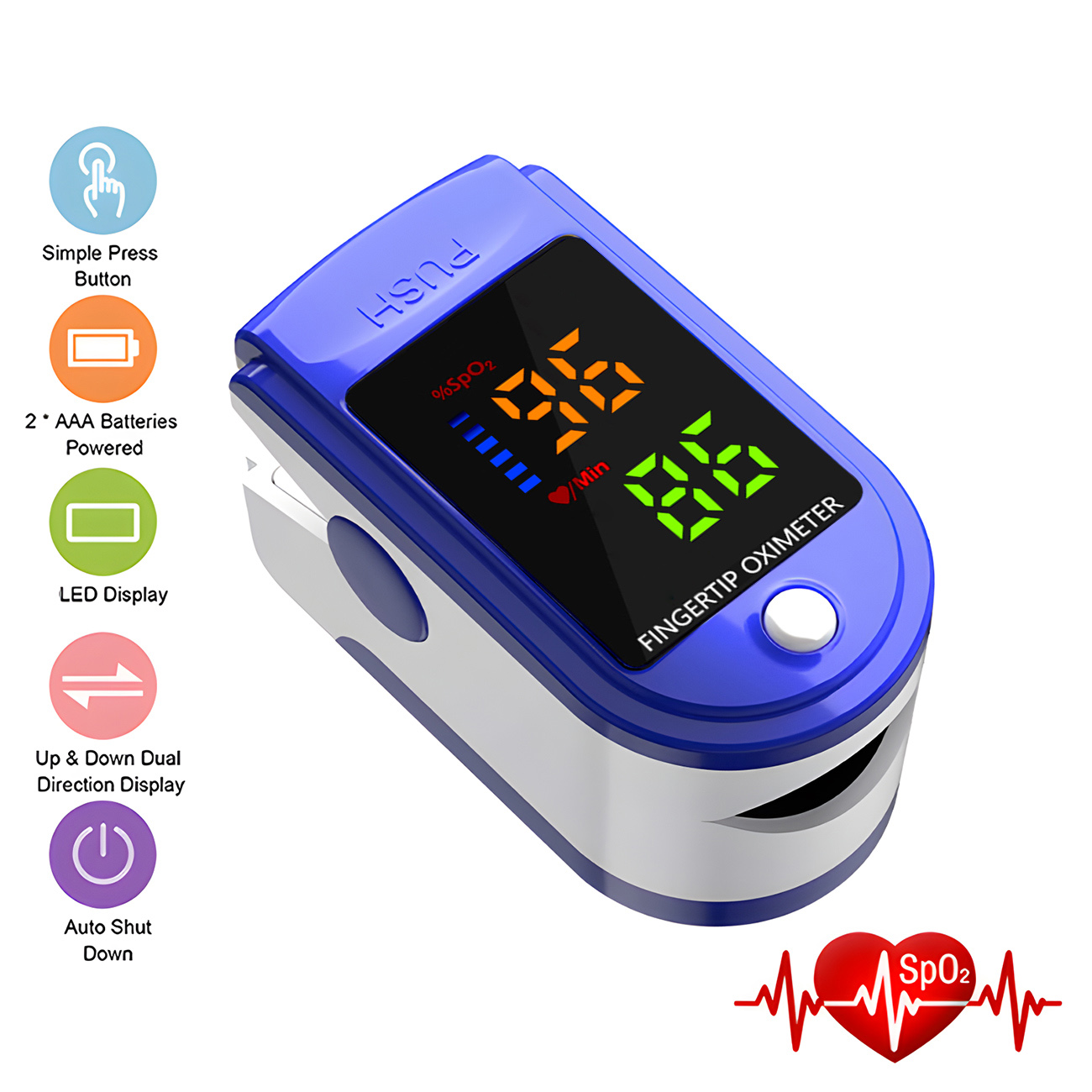 جهاز قياس النبض المحمول، جهاز  - مراجعة Oxygen Saturation Monitor Fingertip وسعره