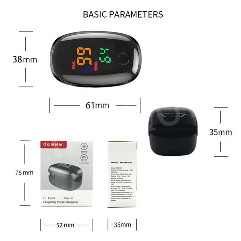 جهاز قياس الأكسجين في الدم SpO - مراجعة Oxygen Saturation Monitor Fingertip وسعره