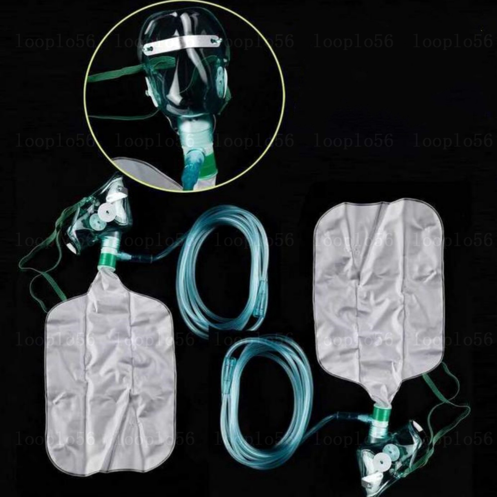 1-20 قطعة قناع أكسجين عالي الت - مراجعة Oxygen Mask Reservoir Bag Adult وسعره